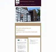 Kleine Seitenvorschau von stadtmuseum-guetersloh.de