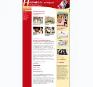 Kleine Seitenvorschau von heiraten-oberfranken.de