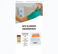 Kleine Seitenvorschau von gfo-kliniken-niederrhein.de