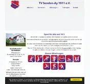 Kleine Seitenvorschau von tvsendenay.de