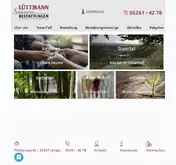 Kleine Seitenvorschau von luettmann-bestattungen.de