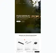 Kleine Seitenvorschau von lyghtup.de