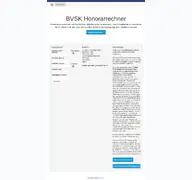 Kleine Seitenvorschau von honorarrechner.bvsk.de