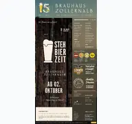 Kleine Seitenvorschau von brauhaus-zollernalb.de