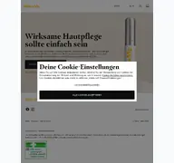 Kleine Seitenvorschau von skinandme.de
