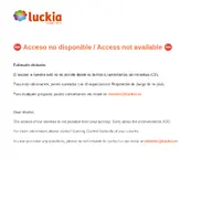 Kleine Seitenvorschau von luckia.es