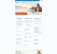 Kleine Seitenvorschau von idrive.com