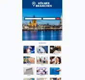 Kleine Seitenvorschau von koelnerbranchen.de
