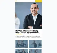 Kleine Seitenvorschau von sonntag-karriere.de