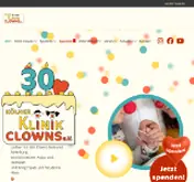 Kleine Seitenvorschau von koelner-klinikclowns.de