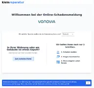 Kleine Seitenvorschau von vonovia.kleinreparatur.de