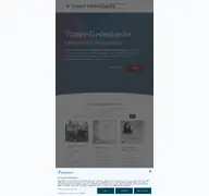 Kleine Seitenvorschau von trauer-gedenkseite.de