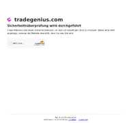 Kleine Seitenvorschau von tradegenius.com
