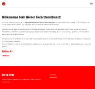 Kleine Seitenvorschau von koelner-tieraerztenotdienst.de