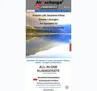 Kleine Seitenvorschau von airexchange.de