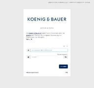 Kleine Seitenvorschau von koenig-bauer.foxdox.de