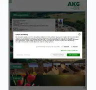 Kleine Seitenvorschau von akg-bio.de