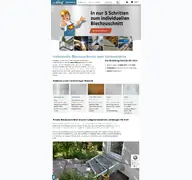 Kleine Seitenvorschau von blechking.de