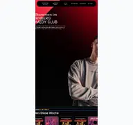 Kleine Seitenvorschau von nuernbergcomedyclub.de