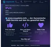 Kleine Seitenvorschau von nsupdate.info
