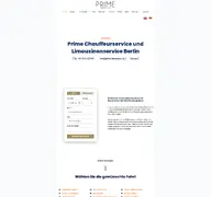 Kleine Seitenvorschau von prime-limousines.de