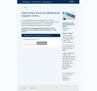 Kleine Seitenvorschau von zaehlerstand.netz-leipzig.de