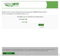 Kleine Seitenvorschau von zaehlerstand.wemag-netz.de