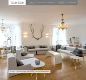 Kleine Seitenvorschau von bleibe.de