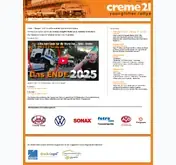 Kleine Seitenvorschau von creme21rallye.de