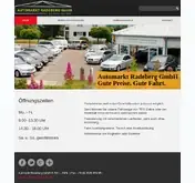 Kleine Seitenvorschau von automarkt-radeberg.de