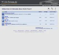 Kleine Seitenvorschau von w126-forum.de