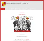 Kleine Seitenvorschau von sv-rieneck.de