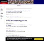 Kleine Seitenvorschau von komparse.de