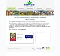 Kleine Seitenvorschau von badbrambach.de