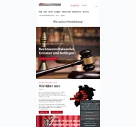 Kleine Seitenvorschau von ra-kreimer.de