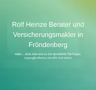 Kleine Seitenvorschau von rolfheinze.com