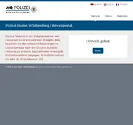 Kleine Seitenvorschau von bw.hinweisportal.de