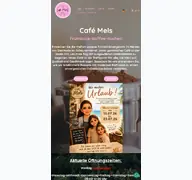 Kleine Seitenvorschau von cafe-mels.de