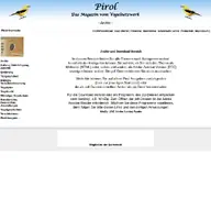 Kleine Seitenvorschau von pirol.de