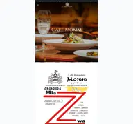 Kleine Seitenvorschau von cafe-restaurant-momm.de