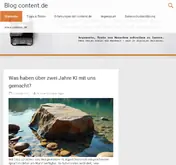 Kleine Seitenvorschau von blog.content.de