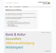 Kleine Seitenvorschau von waldemar-koch-stiftung.de