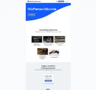 Kleine Seitenvorschau von waffensachkunde-app.de