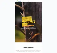 Kleine Seitenvorschau von praiseland.de