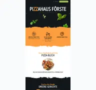 Kleine Seitenvorschau von pizzahaus-foerste.de