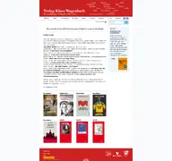 Kleine Seitenvorschau von wagenbach.de