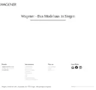 Kleine Seitenvorschau von wagener-siegen.modehaus2.de