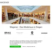 Kleine Seitenvorschau von wagener-siegen.modehaus.de