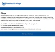 Kleine Seitenvorschau von blog.fernuni-hagen.de