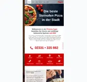 Kleine Seitenvorschau von pizzeria-capri-hagen.de